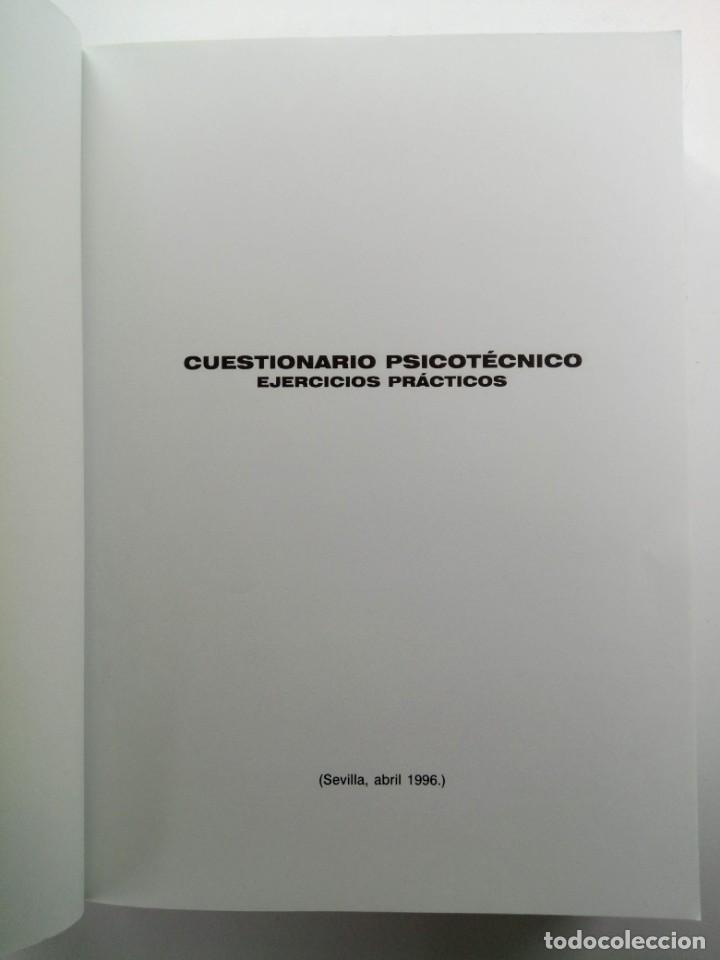 Libros de segunda mano: CUESTIONARIO PSICOT&Eacute;CNICO - EJERCICIOS PR&Aacute;CTICOS - MAD - Foto 2