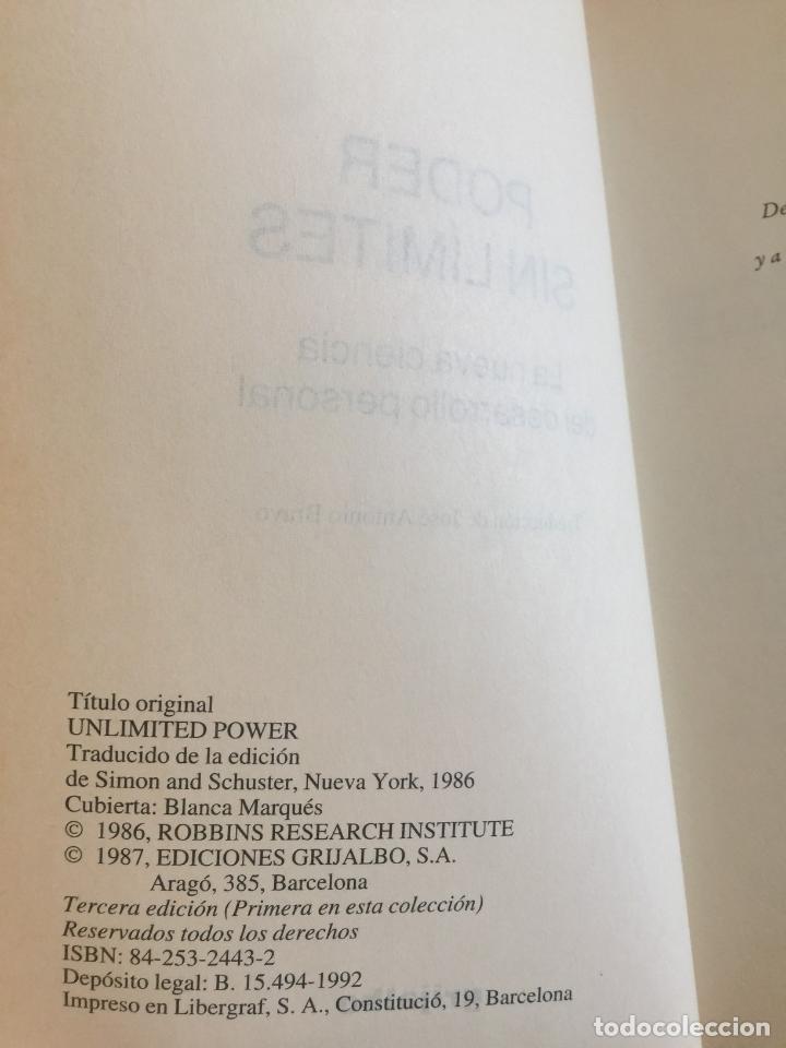 Libros de segunda mano: Poder sin l&iacute;mites - Anthony Robbins - Foto 5