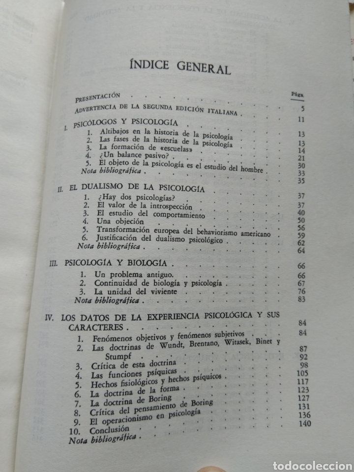Libros de segunda mano: INTRODUCCI&Oacute;N A LA PSICOLOG&Iacute;A/GEMELLI ZUNINI - Foto 5