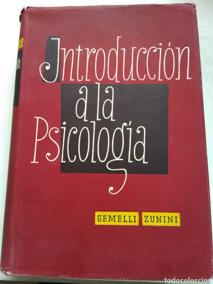 Libros de segunda mano: INTRODUCCI&Oacute;N A LA PSICOLOG&Iacute;A/GEMELLI ZUNINI - Foto 1