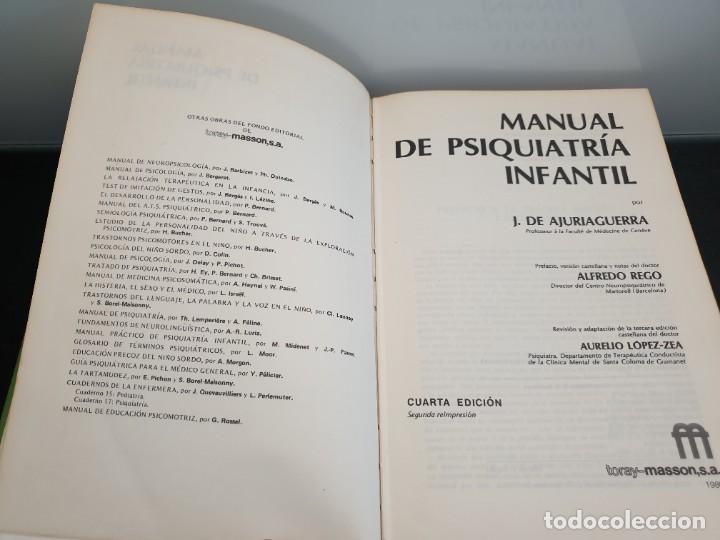 manual de psiquiatría infantil. j. de ajuriague - Comprar Libros de
