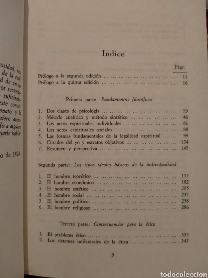 Libros de segunda mano: EDUARD SPRANGER. FORMAS DE VIDA .REVISTA DE OCCIDENTE - Foto 3