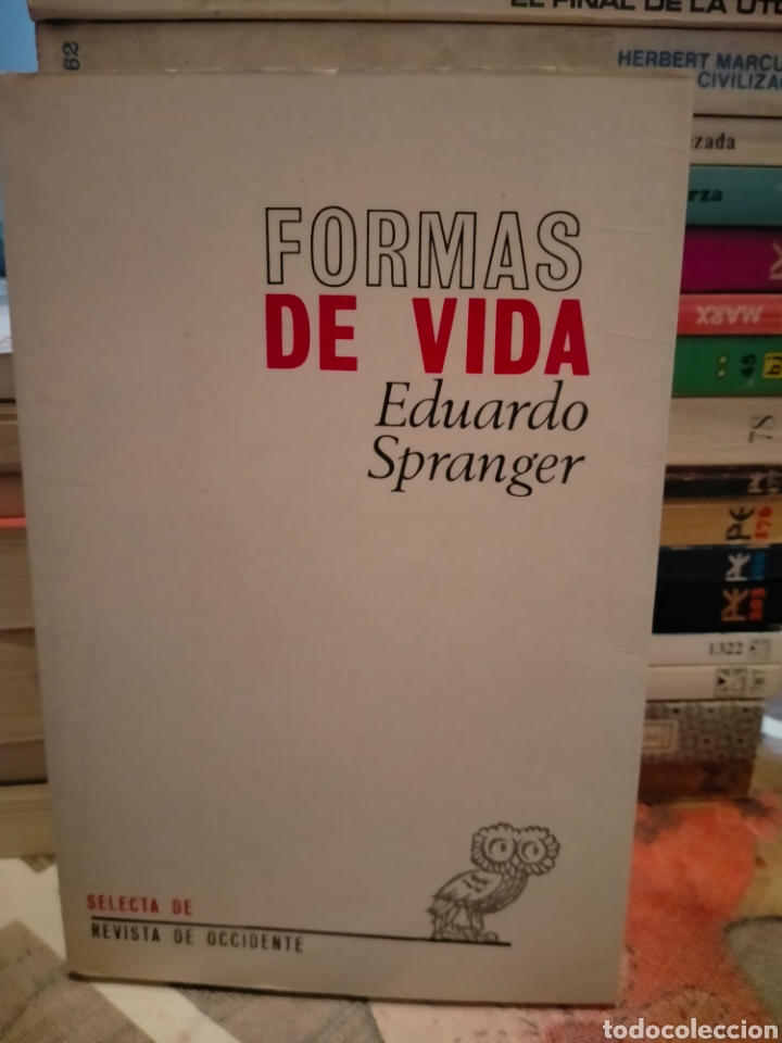 Libros de segunda mano: EDUARD SPRANGER. FORMAS DE VIDA .REVISTA DE OCCIDENTE - Foto 1