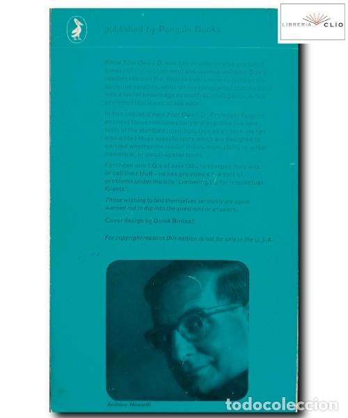 Libros de segunda mano: CHECK YOUR OWN IQ. Eysenck, H.J. - Foto 2