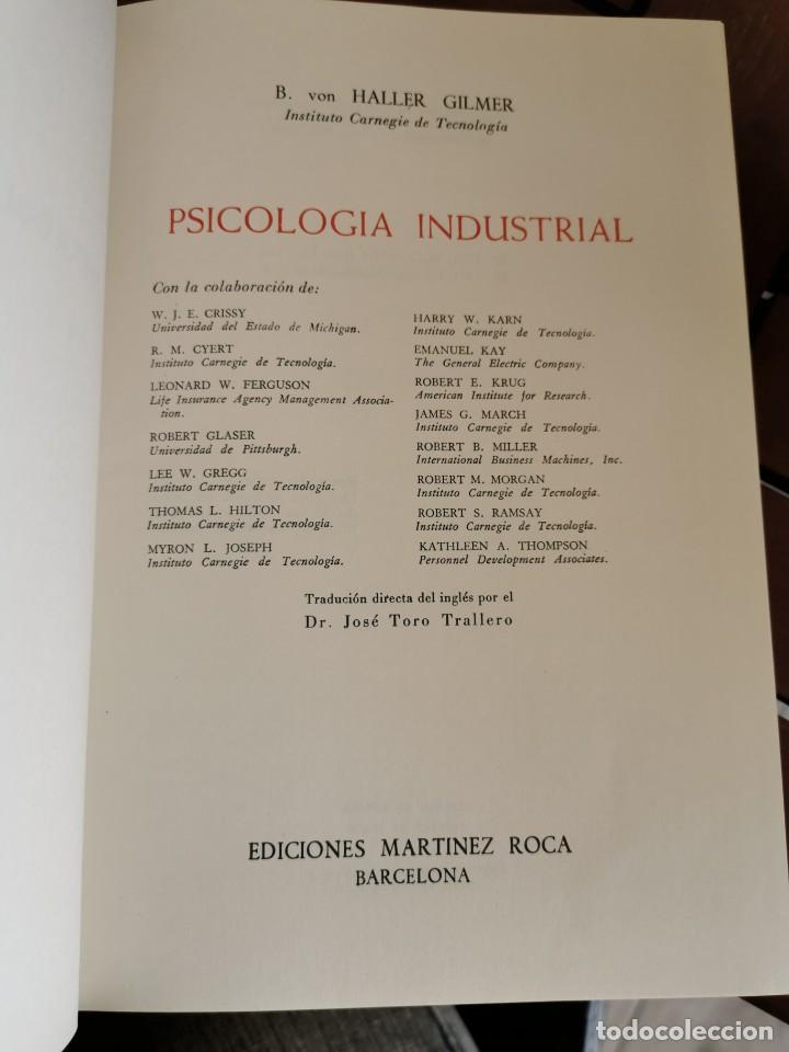 Libros de segunda mano: PSICOLOGIA INDUSTRIAL. GILMER - Foto 2