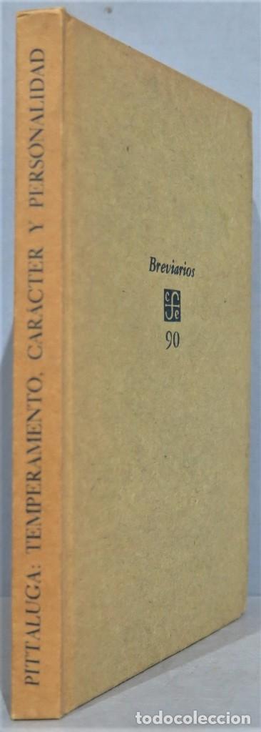 Libros de segunda mano: TEMPERAMENTO CARACTER Y PERSONALIDAD. PITTALUCA - Foto 1