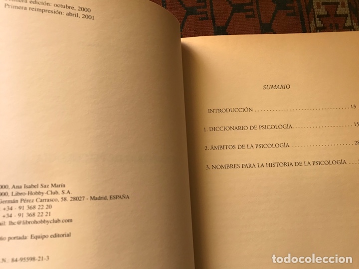 Libros de segunda mano: Diccionario de Psicolog&iacute;a - Foto 3