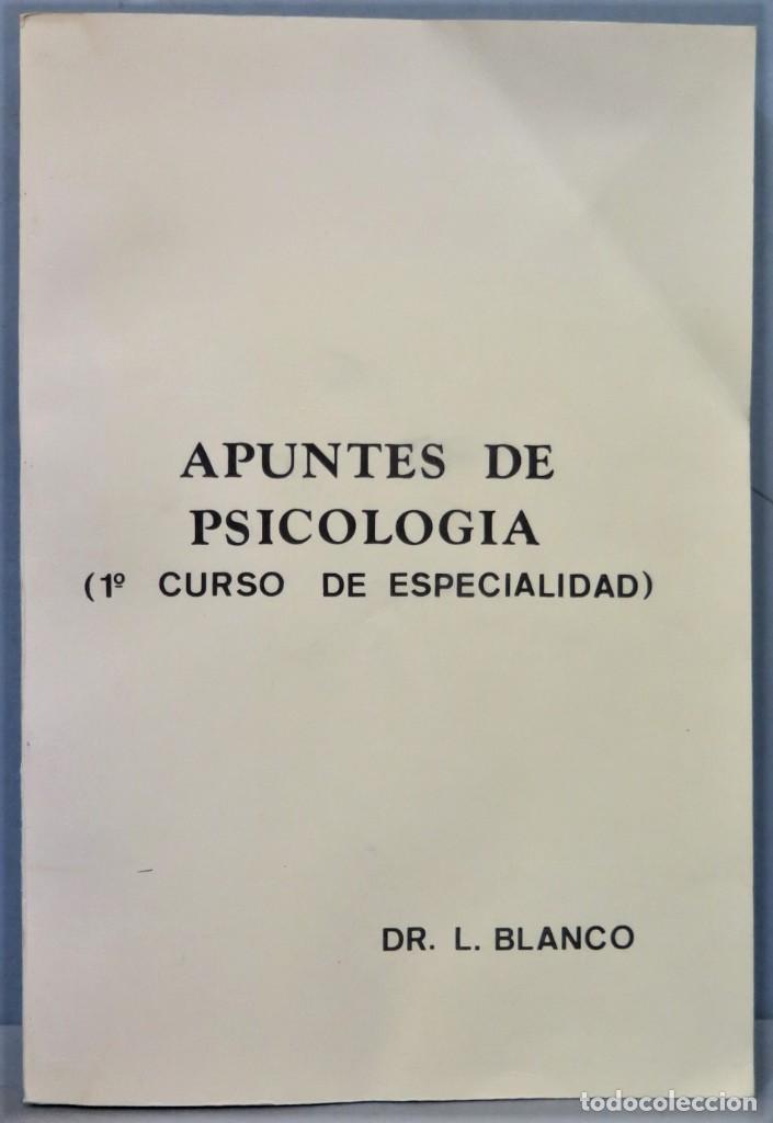 Libros de segunda mano: APUNTES DE PSICOLOGIA. L. BLANCO - Foto 1