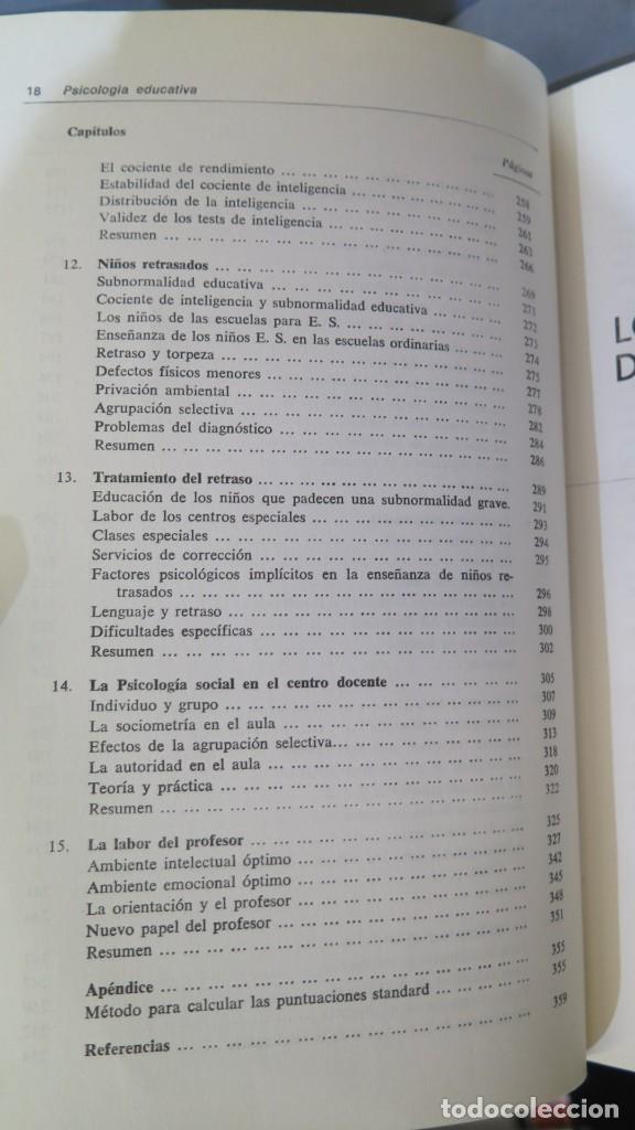 Libros de segunda mano: PSICOLOGIA EDUCATIVA. E. STONES - Foto 5