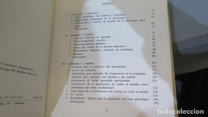 Libros de segunda mano: INTRODUCCI&Oacute;N A LA PSICOLOG&Iacute;A PEDAG&Oacute;GICA. WERNER CORRELL - Foto 2