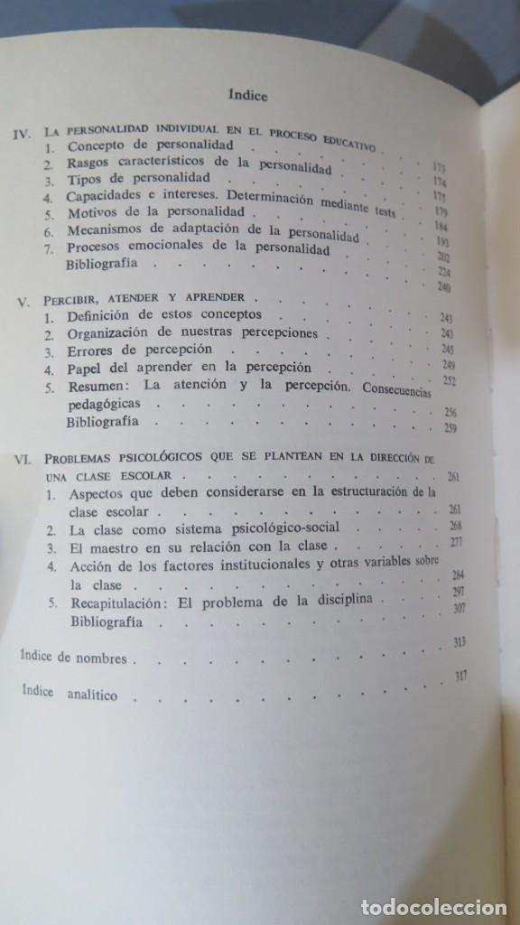 Libros de segunda mano: INTRODUCCI&Oacute;N A LA PSICOLOG&Iacute;A PEDAG&Oacute;GICA. WERNER CORRELL - Foto 3