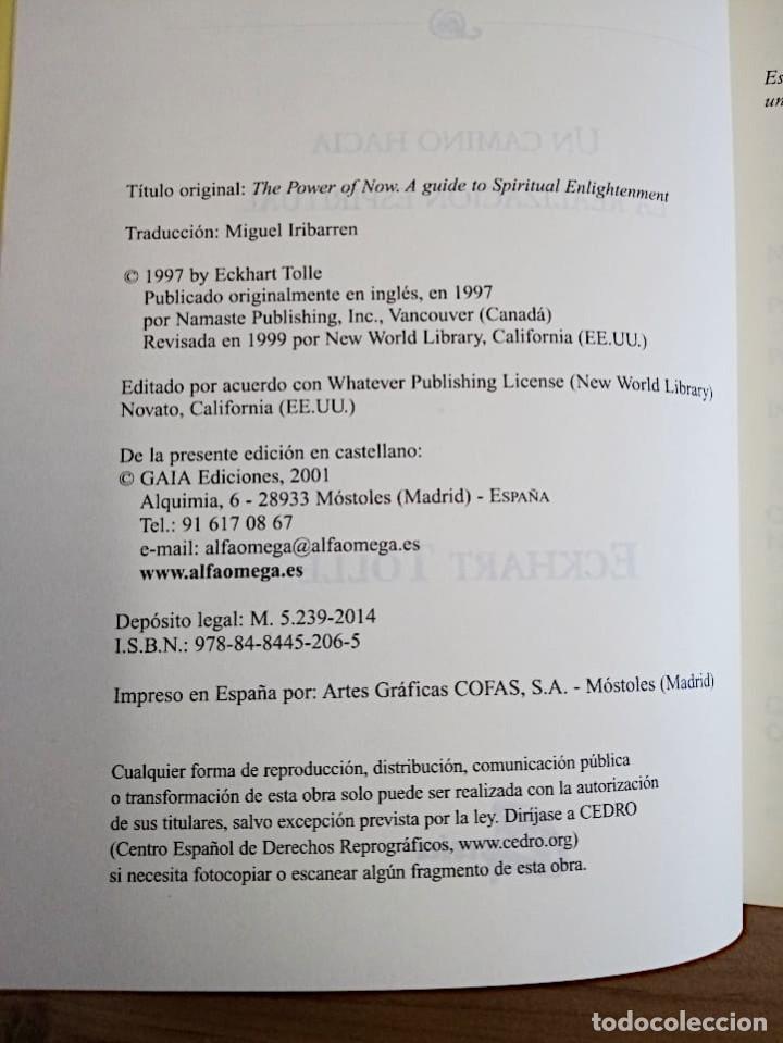 Libros de segunda mano: EL PODER DEL AHORA. ECKHART TOLLE. GAIA EDICIONES. 1 &ordf; ED. 2007 - 2014 - Foto 5