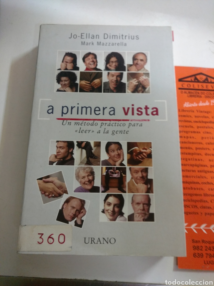 Libri di seconda mano: A PRIMERA VISTA .UN M&Eacute;TODO PARA LEER EL COMPORTAMIENTO NO VERBAL .ED URANO 1999