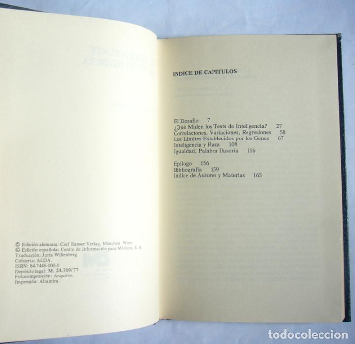 Libros de segunda mano: EL COEFICIENTE DE INTELIGENCIA - DIETER E. ZIMMER - Foto 3