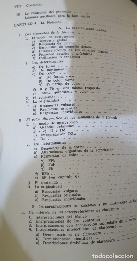 Libros de segunda mano: MANUAL DEL PSICODIAGNOSTICO DE RORSCHACH. BOHM - Foto 3