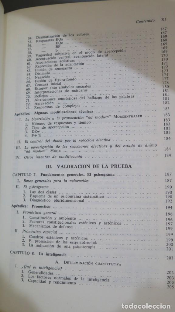Libros de segunda mano: MANUAL DEL PSICODIAGNOSTICO DE RORSCHACH. BOHM - Foto 6