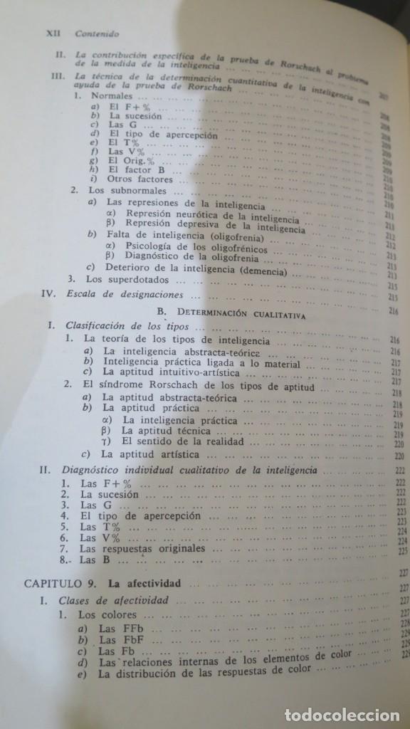 Libros de segunda mano: MANUAL DEL PSICODIAGNOSTICO DE RORSCHACH. BOHM - Foto 7