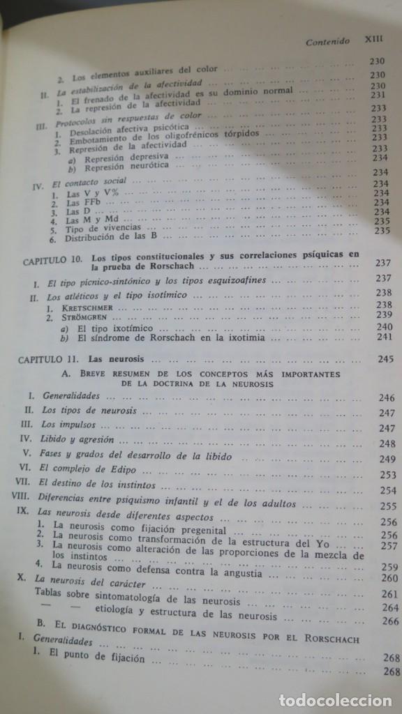 Libros de segunda mano: MANUAL DEL PSICODIAGNOSTICO DE RORSCHACH. BOHM - Foto 8