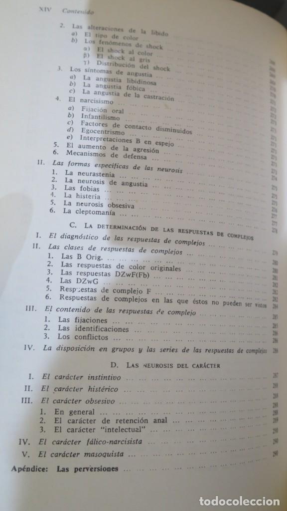 Libros de segunda mano: MANUAL DEL PSICODIAGNOSTICO DE RORSCHACH. BOHM - Foto 9