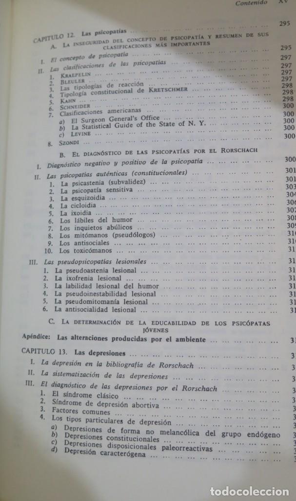 Libros de segunda mano: MANUAL DEL PSICODIAGNOSTICO DE RORSCHACH. BOHM - Foto 10