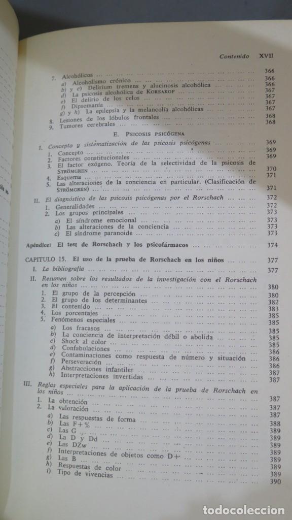 Libros de segunda mano: MANUAL DEL PSICODIAGNOSTICO DE RORSCHACH. BOHM - Foto 12