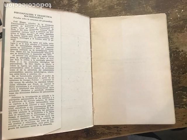 Libros de segunda mano: Psicoan&aacute;lisis y dial&eacute;ctica materialista, Jose Bleger - Foto 4