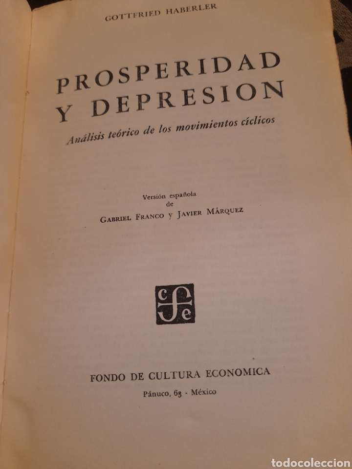 Libros de segunda mano: PROSPERIDAD Y DEPRESION , editado en 1945 - Foto 5