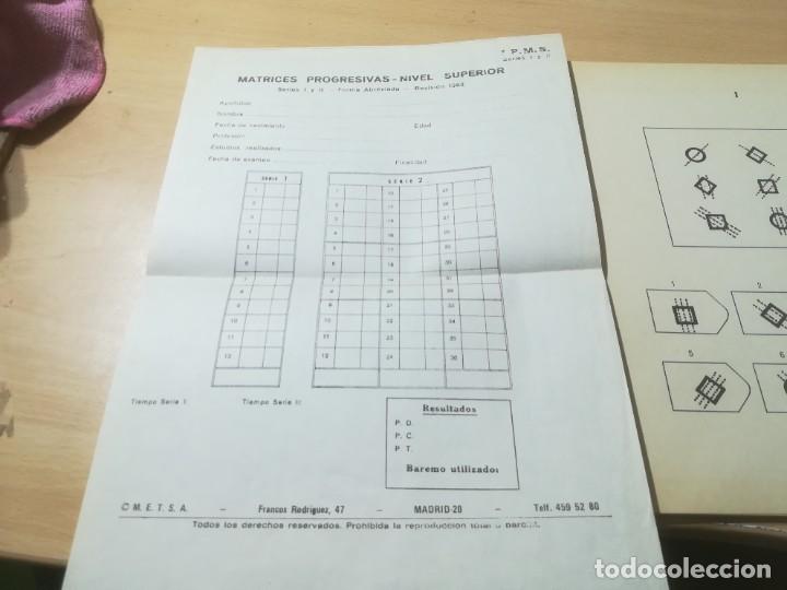 Libros de segunda mano: MATRICES PROGRESIVAS SUPERIOR SERIE II / M E P S A / MATERIAL Y EDICIONES PSICOTECNICAS / AJ13 - Foto 7
