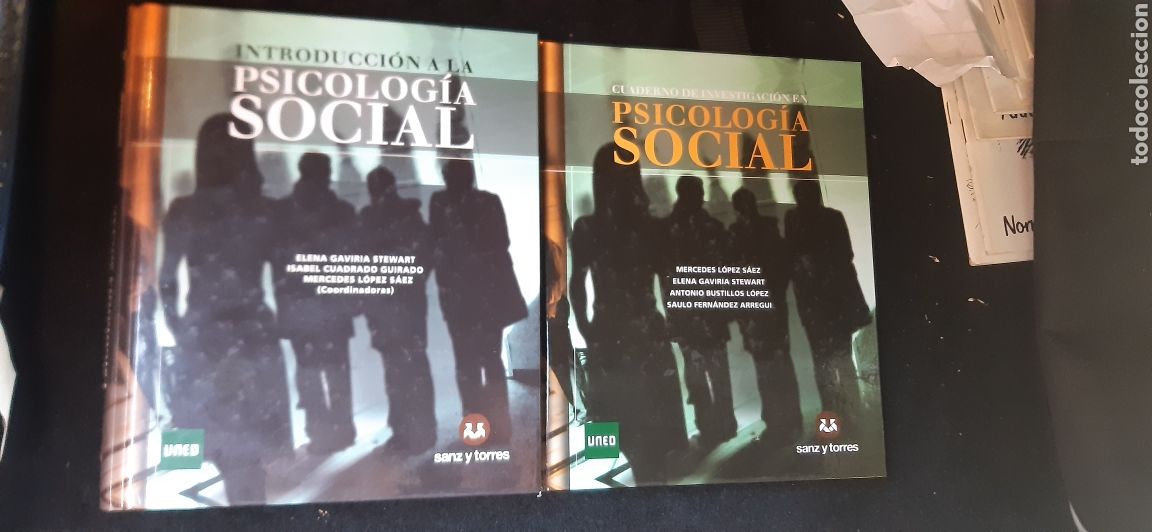 Libros de segunda mano: LOTE 2 LIBROS 1) INTRODUCCION A LA PSICOLOGIA SOCIAL 2) CUADERNOS DE INVESTIGACION PSICOLOGIA SOC.