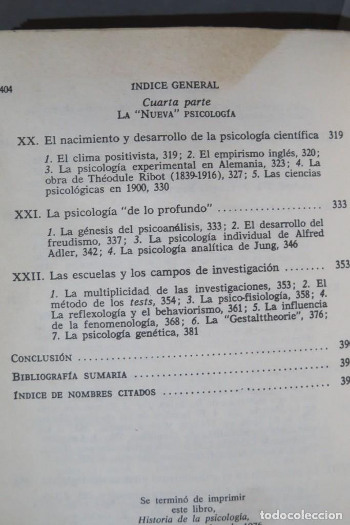 Libros de segunda mano: HISTORIA DE LA PSICOLOGIA. MUELLER - Foto 5