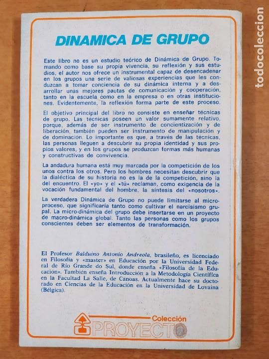 Libros de segunda mano: DINAMICA DE GRUPO / BALDUINO A. ANDREOLA / 1986 SAL TERRAE - Foto 5