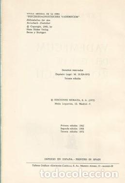 Libros de segunda mano: VADEMECUM DEL TEST DE RORSCHACH - Ewald Bohm - Foto 5