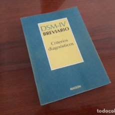 Libros de segunda mano: DSM- IV - BREVIARIO CRITERIOS DIAGNOSTICOS - MASSON PSIQUIATRIA. Lote 290888078