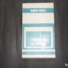 Libros de segunda mano: PSICOANÁLISIS DEL ESPÍRITU, HEINRICH RACKER, ED. PAIDÓS