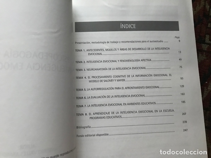 Libros de segunda mano: Psicopedagog&iacute;a de la inteligencia emocional . Logoss - Foto 4