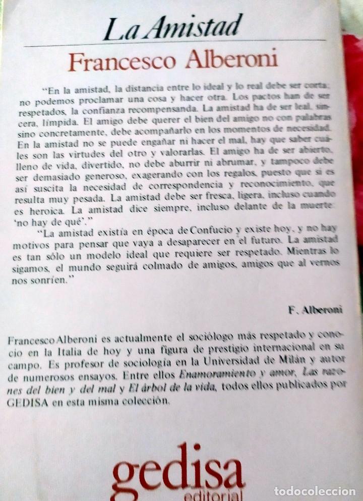 Libros de segunda mano: La amistad Franceso Alberoni - Foto 2