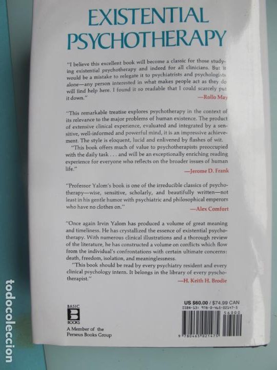 Libros de segunda mano: EXISTENTIAL PSICHOTHERAPY.- IRVIN D- YALOM.- BASICBOOKS. - Foto 5