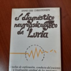 Libros de segunda mano: LIBRO EL DIAGNOSTICO NEUROPSICOLOGICO DE LURIA, DE CHRISTENSEN, PABLO DEL RÍO, 1973. Lote 303235253