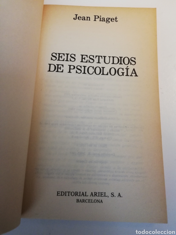 seis estudios de psicolog a jean piaget Buy Used books about