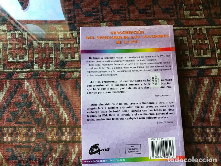 Libros de segunda mano: PNL. De sapos y pr&iacute;ncipes. John Grinder - Foto 3