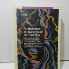 Libros de segunda mano: FUNDAMENTOS DE INVESTIGACIÓN EN PSICOLOGÍA - SOFÍA FONTES DE GARCÍA, CARMEN GARCÍA-GALLEGO.... Lote 307539653