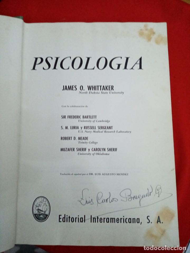 Libros de segunda mano: PSICOLOG&Iacute;A, JAMES O. WHITTAKER - Foto 5