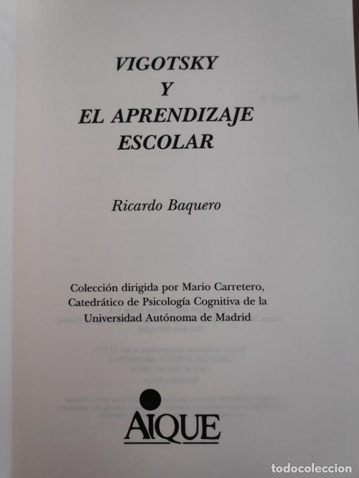 Vigotsky Y El Aprendizaje Escolar. Ricardo Baqu - Comprar Libros De ...