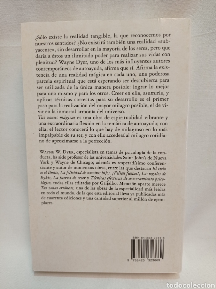 Libros de segunda mano: TUS ZONAS M&Aacute;GICAS. DYER - Foto 3