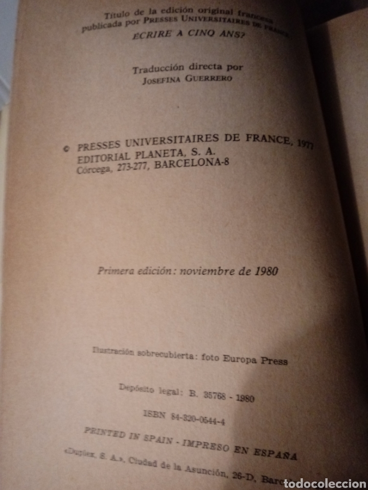 Libros de segunda mano: ?Escribir a los cinco a&ntilde;os? - Foto 5