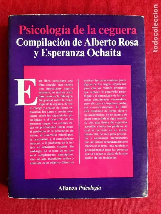 Gebrauchte B&uuml;cher: Psiocolog&iacute;a de la ceguera - Rosa, Alberto; Ocha&iacute;ta, Esperanza