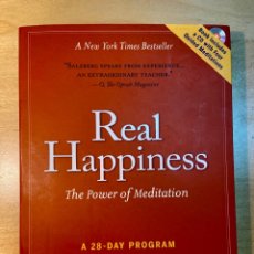 Libros de segunda mano: REAL HAPPINESS - THE POWER OF MEDITATION - A 28 -DAY PROGRAM - BY SHARON SALZBERG - PAPERBACK -2011. Lote 314339353
