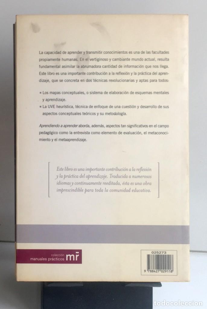 Libros de segunda mano: APRENDIENDO A APRENDER. Joseph D. Novak y D. Bob Gowin - Foto 2