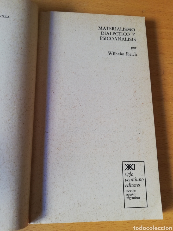 Libros de segunda mano: MATERIALISMO DIAL&Eacute;CTICO Y PSICOAN&Aacute;LISIS (WILHELM REICH) - Foto 2