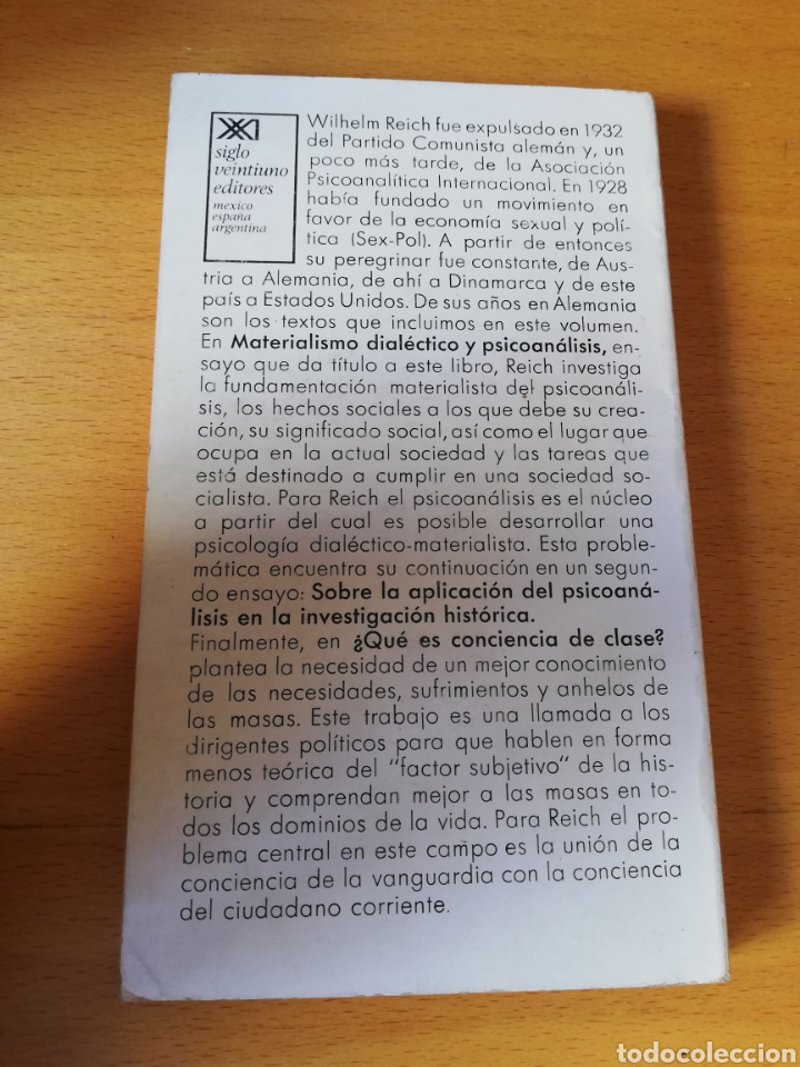 Libros de segunda mano: MATERIALISMO DIAL&Eacute;CTICO Y PSICOAN&Aacute;LISIS (WILHELM REICH) - Foto 3